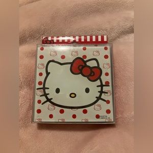 Hello Kitty Glass Cup Coasters 4Pc Set New